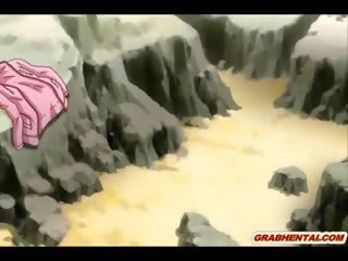 Rroba banje hentai duke thithur putz dhe përplasur fucked në the beac