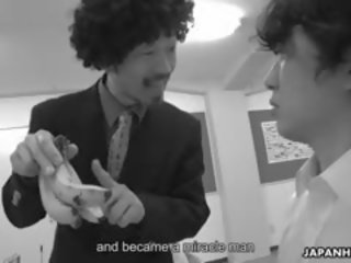 Thereafter a student gets magical powers from a banan he goes