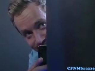 Femdoms cockriding sub on awtobus