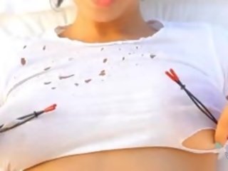 Hot model torturing her penthil