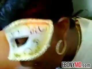 Masked itim puta nais ni upang paglulon titi