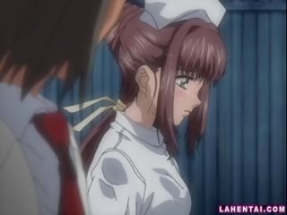 Hentai perawat sucks and gets fucked outdoors