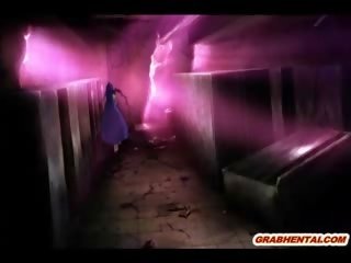 Gul hentaý brutally gangbanged by her masters