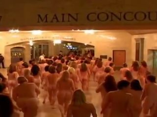 Huge group of women undressing