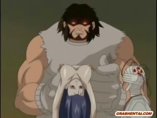 處女 無盡 同 pinched bigtits 性交 由 bigman 和 mons