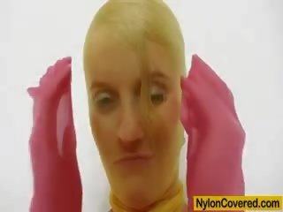 Payat goddess kasia linsey naylon maskara petisismo
