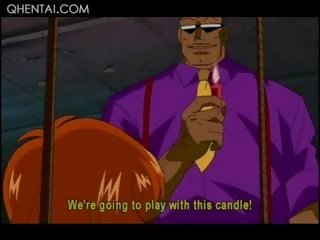 Bonded hentai bata babae makakakuha ng sexually masidhi tortured at