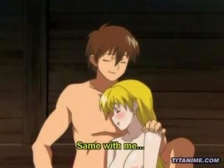 Magicl hentaý anime dude spanks a blondinka lassie çuň