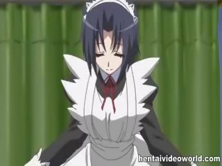 Beguiling hentai teenija bent üle ja hardly uhmerdatud