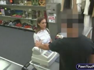 Gorgeous Latina Stewardess Pawns Her Pussy And Got Pounded Hard