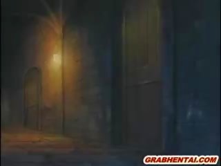 Pretty Hentai Elf Double Penetration In The Dungeon