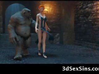 3d evil lidožrouti souložit elf princezna!