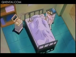 Inviting hentai seselė gauna susieta į viršų ir pakliuvom iki nešvankus pacientas