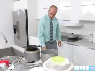 Small size latina nicole bexley gets fucked by her stepdads huge manhood