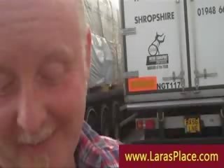 Adult daughter hunts for a trucker