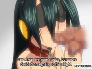 Blindfolded Hentai Teen Gets Double Penetrated