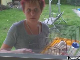 Incredible looking stripling fucks old garry neighbour