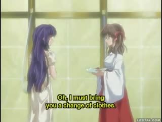 Adorable hentai anime Ms spanked in a bath