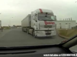 Real call prawan picked up between trucks and get paid f