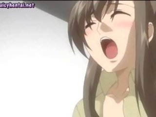 Animeeritud noor daam masturbeerimine tema vitt