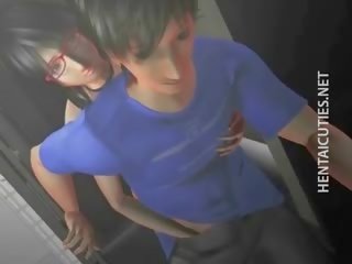 Enchantress 3d anime geek lover gives fellatio
