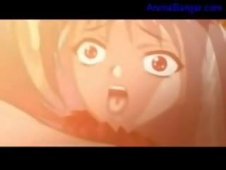 Busty teenager getting her mouth and pussy fucked by many adolescents f