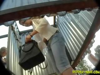 Babe Tapped By Hidden Cam While Undressing In Cabi