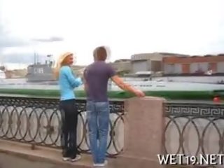 Sexually aroused Hunk Is Smitten By Beautys Bald Moist Crack