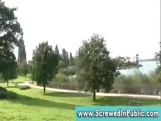 German amateur couple outside
