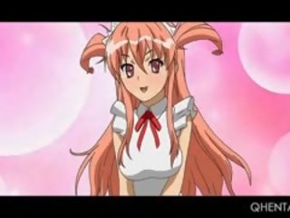 Chained Hentai sex video Slave In Huge Boobs Gets A Big Cunt