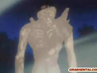 Incatenato hentai prende fingered suo fica