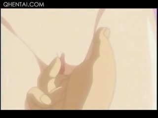 Teini-ikäinen himokas hentai pari helvetin kanssa himo sisään the suihku