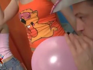 Kolese fuck katelu with alcohol and porno