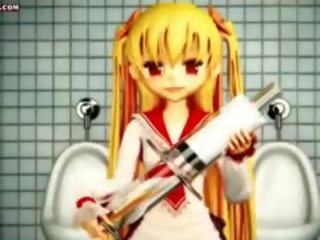 Redhead Anime Gets Ass Toyed And Cunt Rammed