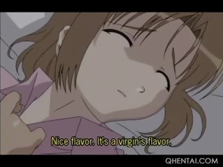 Tied up hentai prawan gets fantastic wax dripped on her bokong