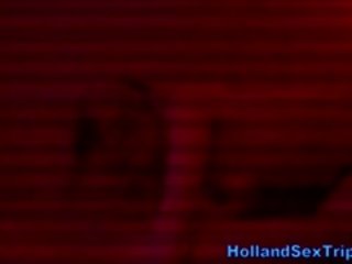 Euro prostitute Gets Cumshot Jerking