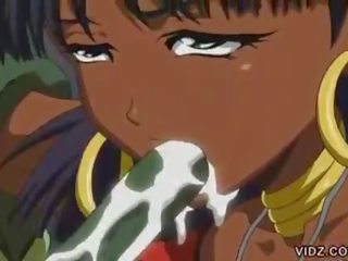 Dark animated diva sacrificed to the green tentacles