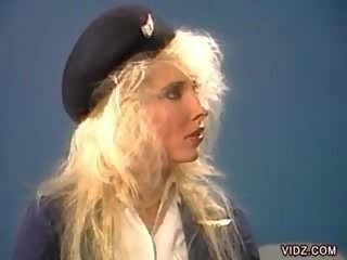Three terrific flight stewardess in one scene