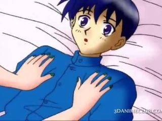 Anime hottie künti shortly thereafter duş jumps on a ýaşlar bloke