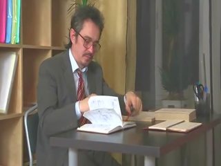 Teacher pounds deity senseless