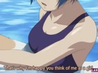 Hentai cutie në rroba banje sucks youths i vështirë penis dhe merr