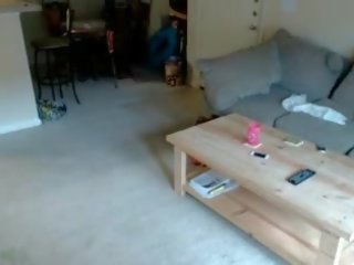 Redhead rumaja flashes at home mov