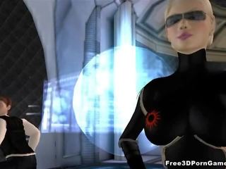 Terrific 3d redhead alien feature getting fucked hard