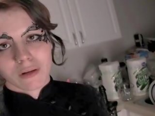 Piss slut Lily is collared and leashed