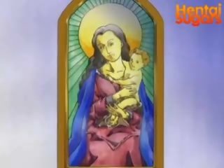 Erotic Hentai Nun Gets Her Pussy Fucked Good And Hard