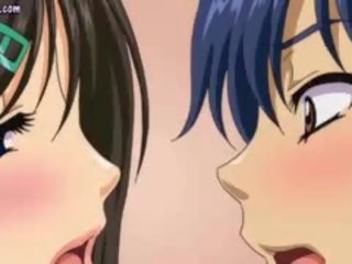 Dapper anime vixens teasing shaft