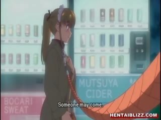 Young hentai prawan in a leash gets forced to suck hard peter