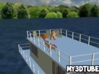 Kaval 3d multikas blond divinity saab perses edasi a laev