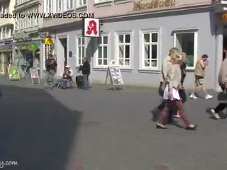 Damjana - Crazy tattooed young woman naked in public streets