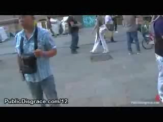 Huge tits honey paraded through the streets